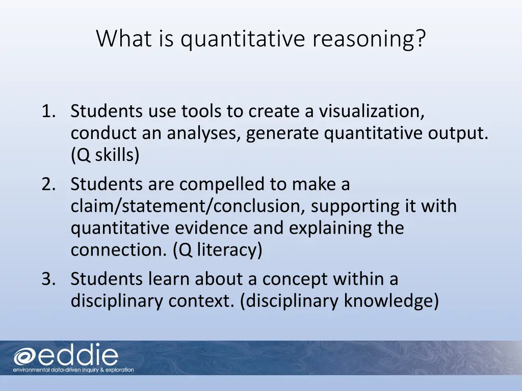 what is quantitative reasoning 1