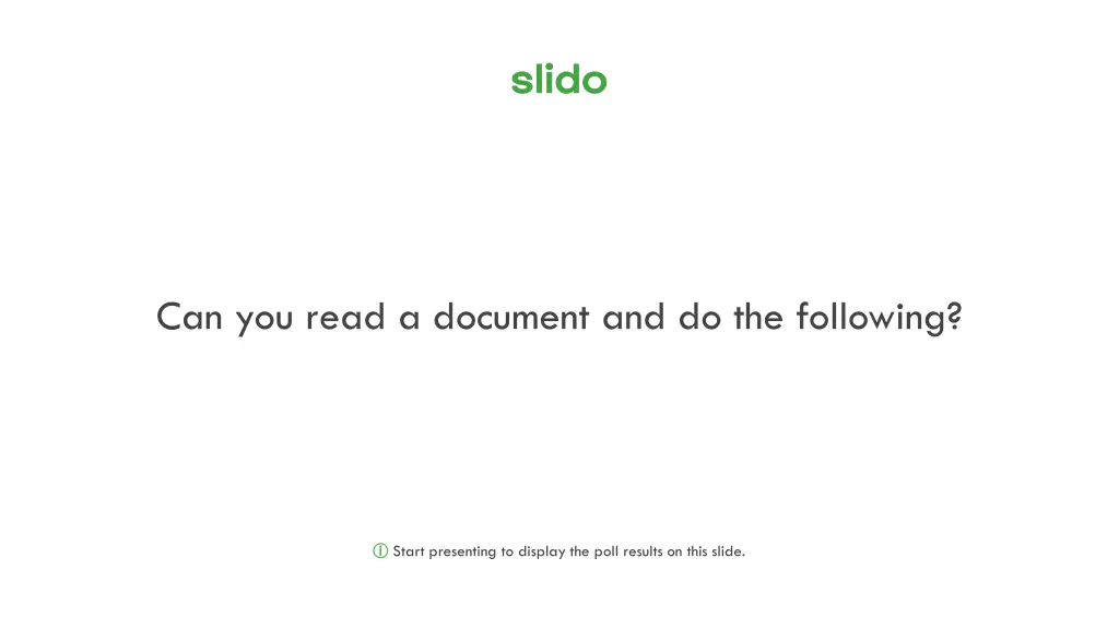 can you read a document and do the following