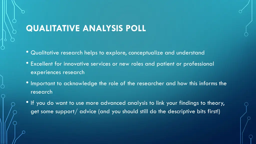 qualitative analysis poll