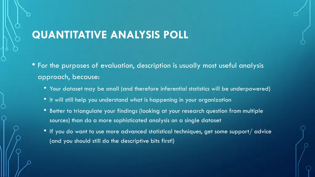 quantitative analysis poll