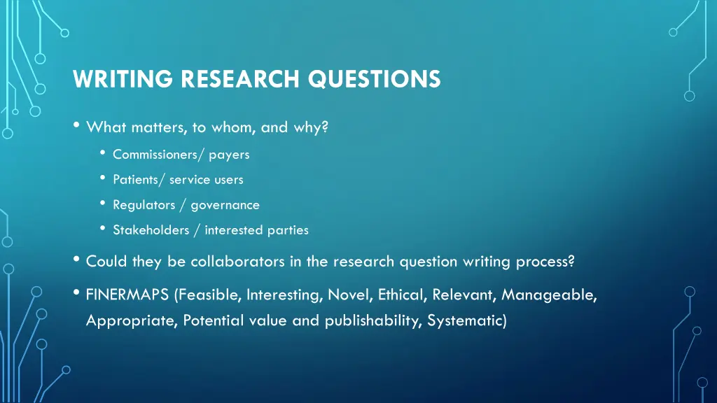 writing research questions