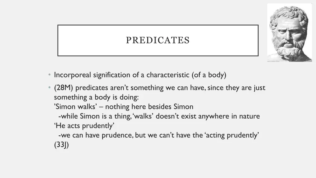 predicates