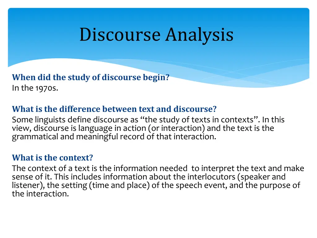 discourse analysis 1