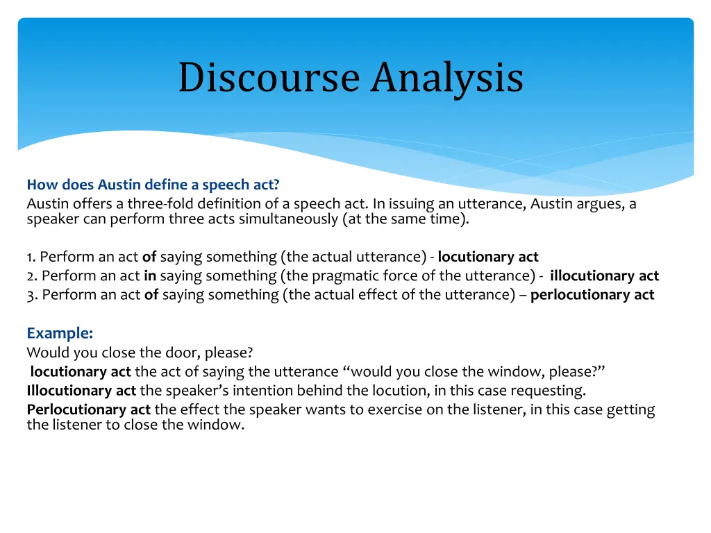 discourse analysis 11