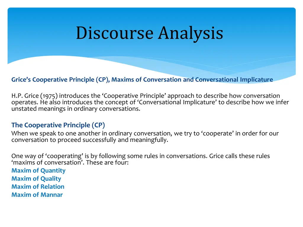 discourse analysis 12