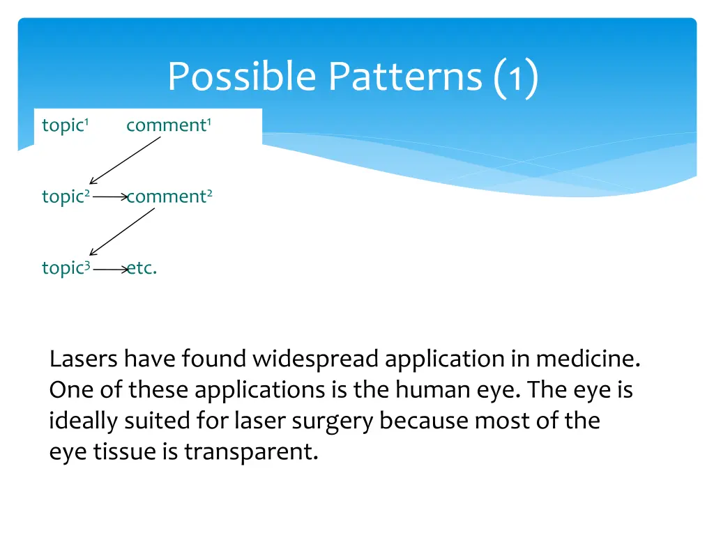 possible patterns 1