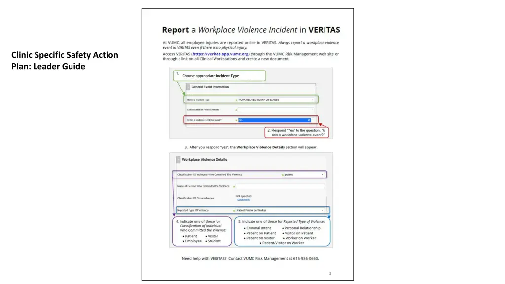 clinic specific safety action plan leader guide 2