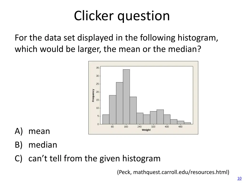 clicker question 7