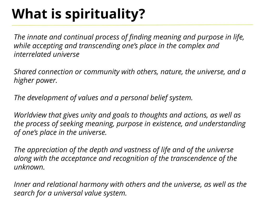 what is spirituality