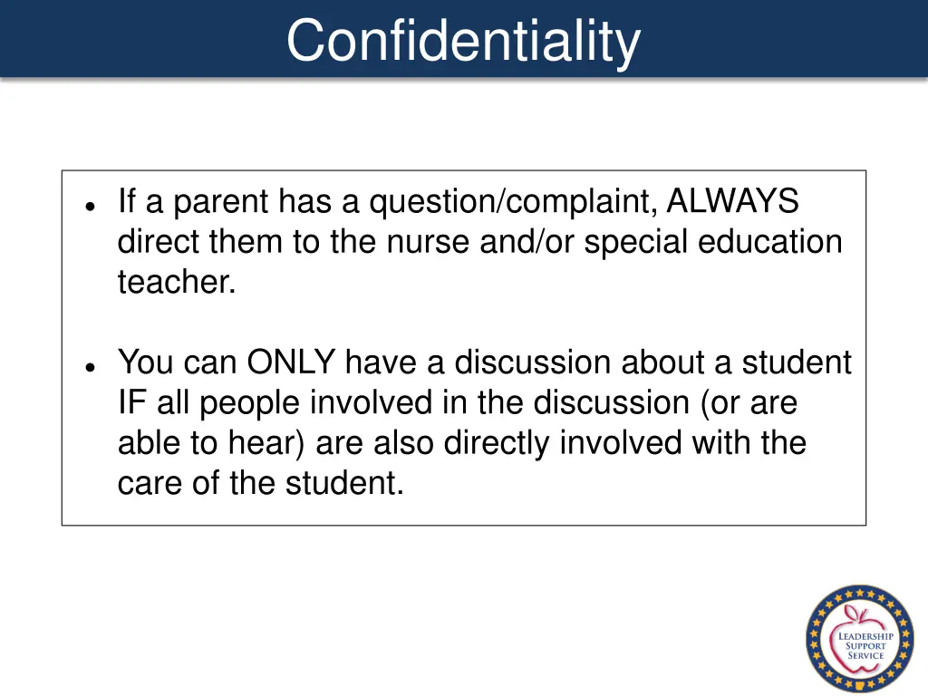 confidentiality