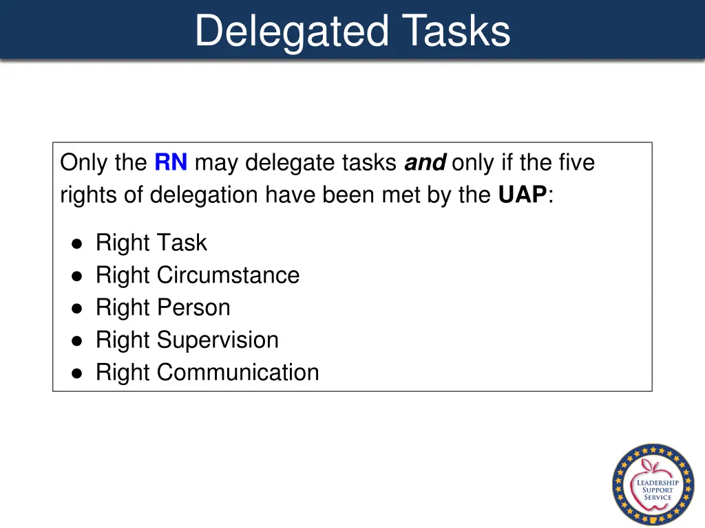 delegated tasks 1