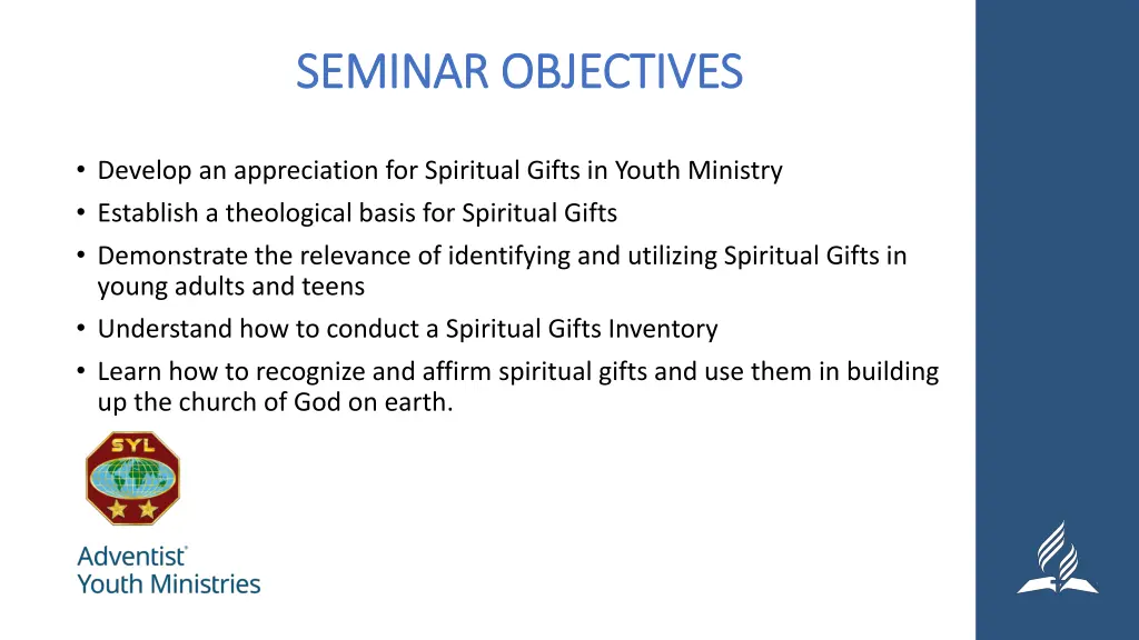 seminar objectives seminar objectives