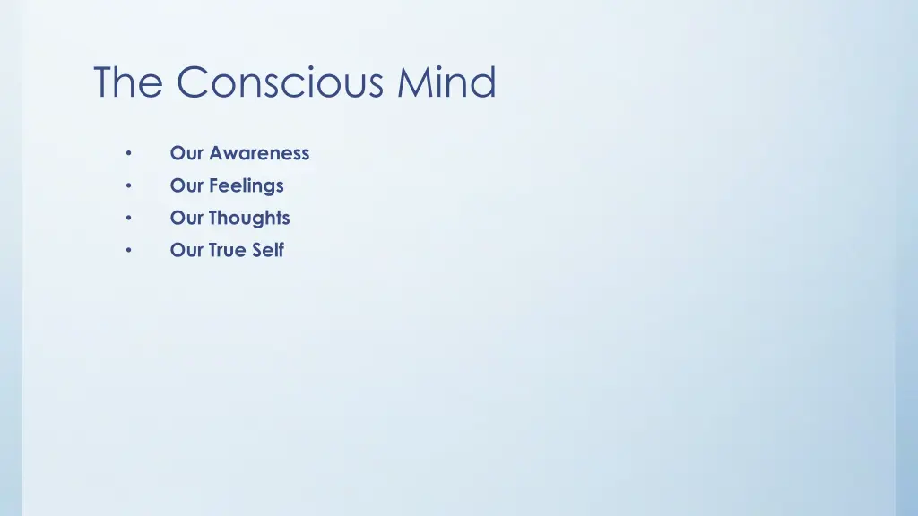 the conscious mind