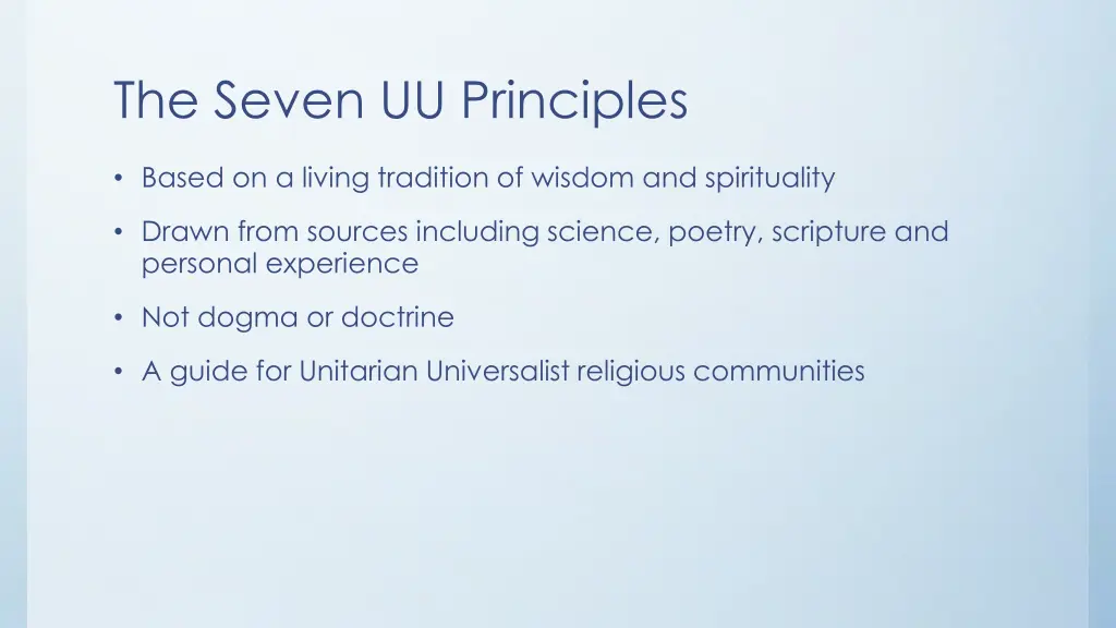 the seven uu principles