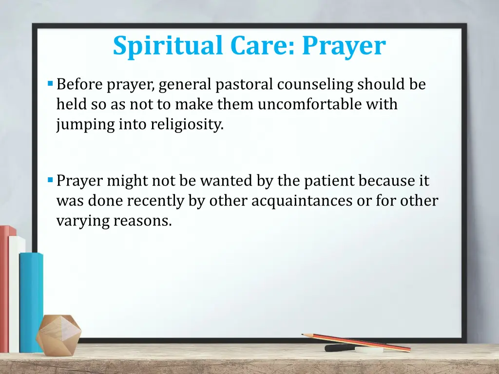 spiritual care prayer