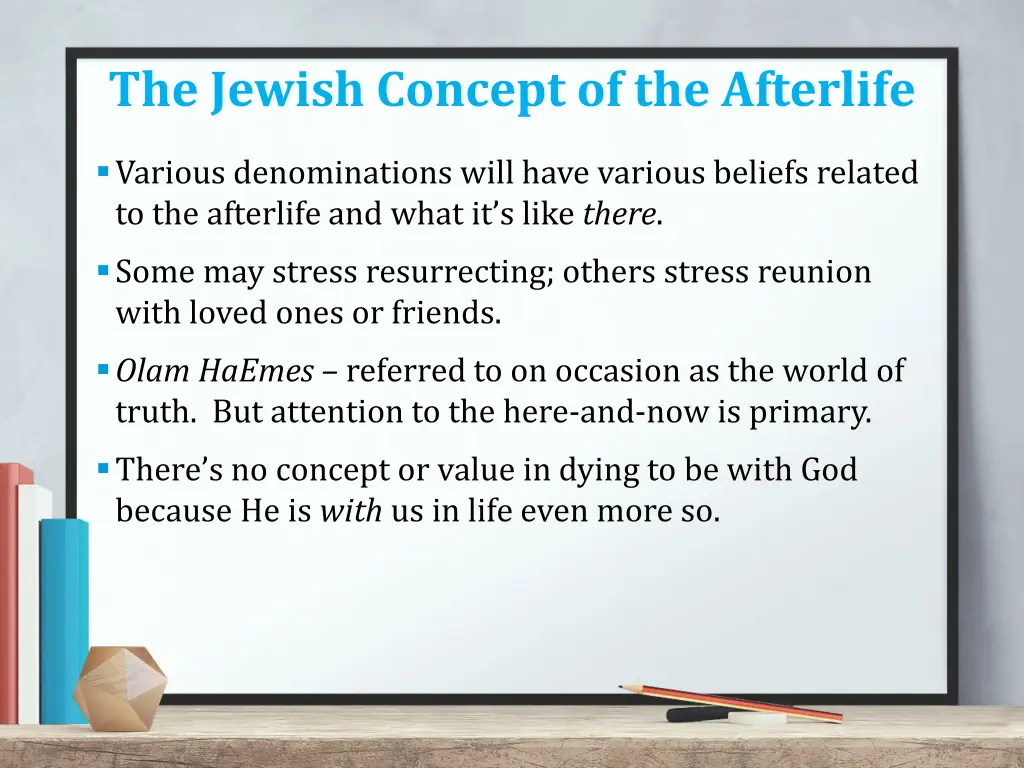 the jewish concept of the afterlife