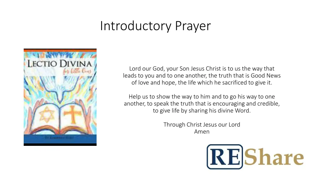 introductory prayer