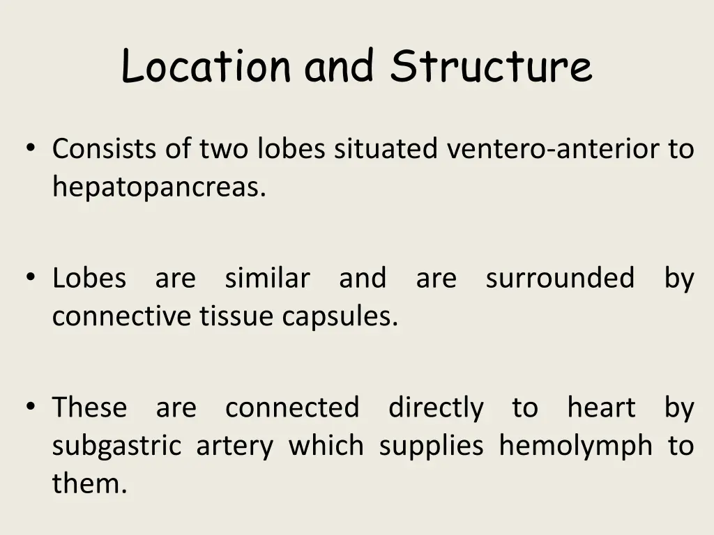 location and structure