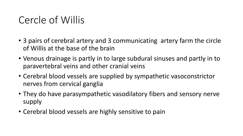 cercle of willis