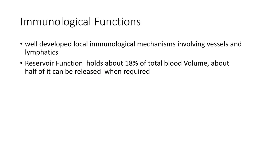 immunological functions