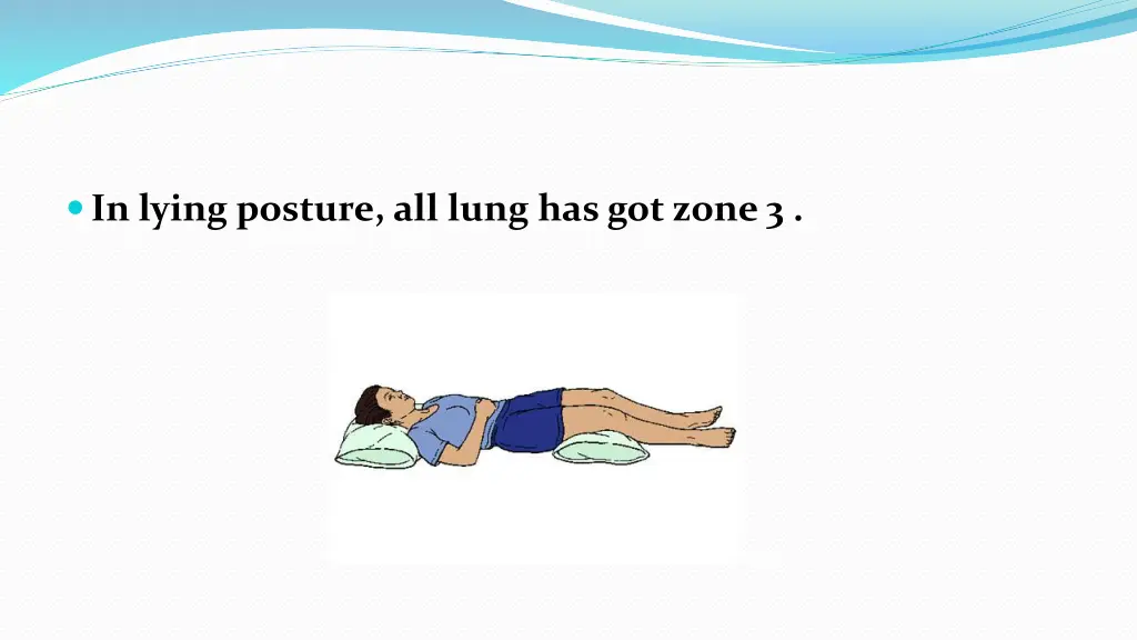 in lying posture all lung has got zone 3