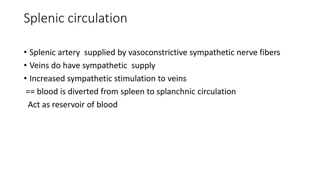 splenic circulation