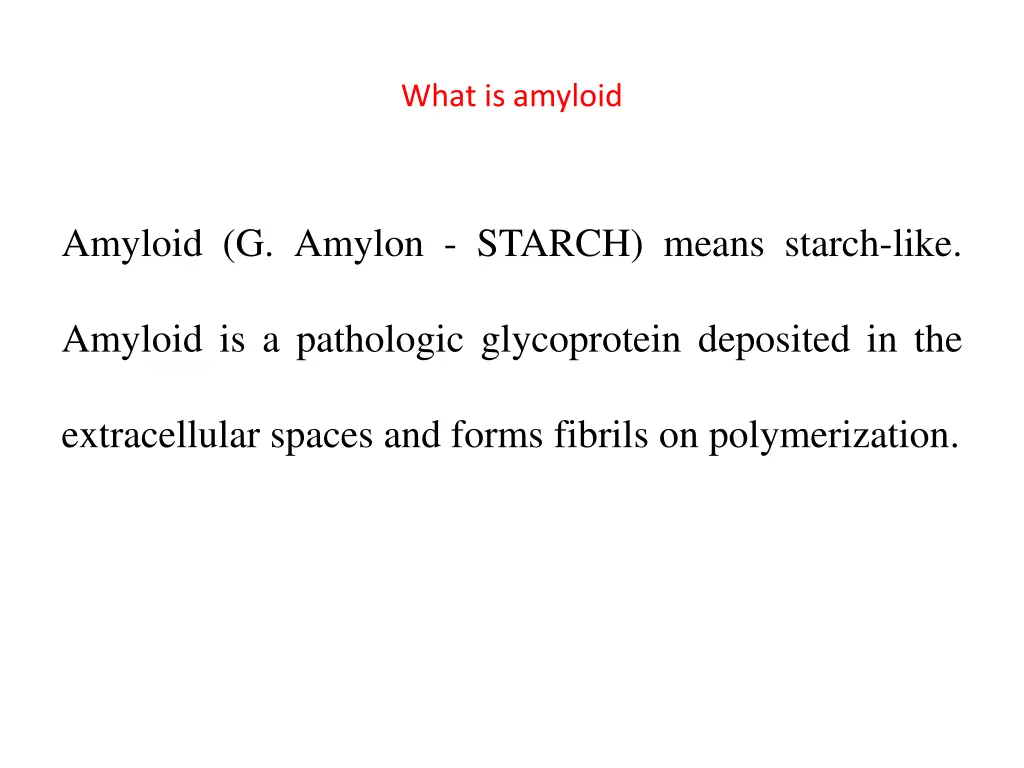 what is amyloid