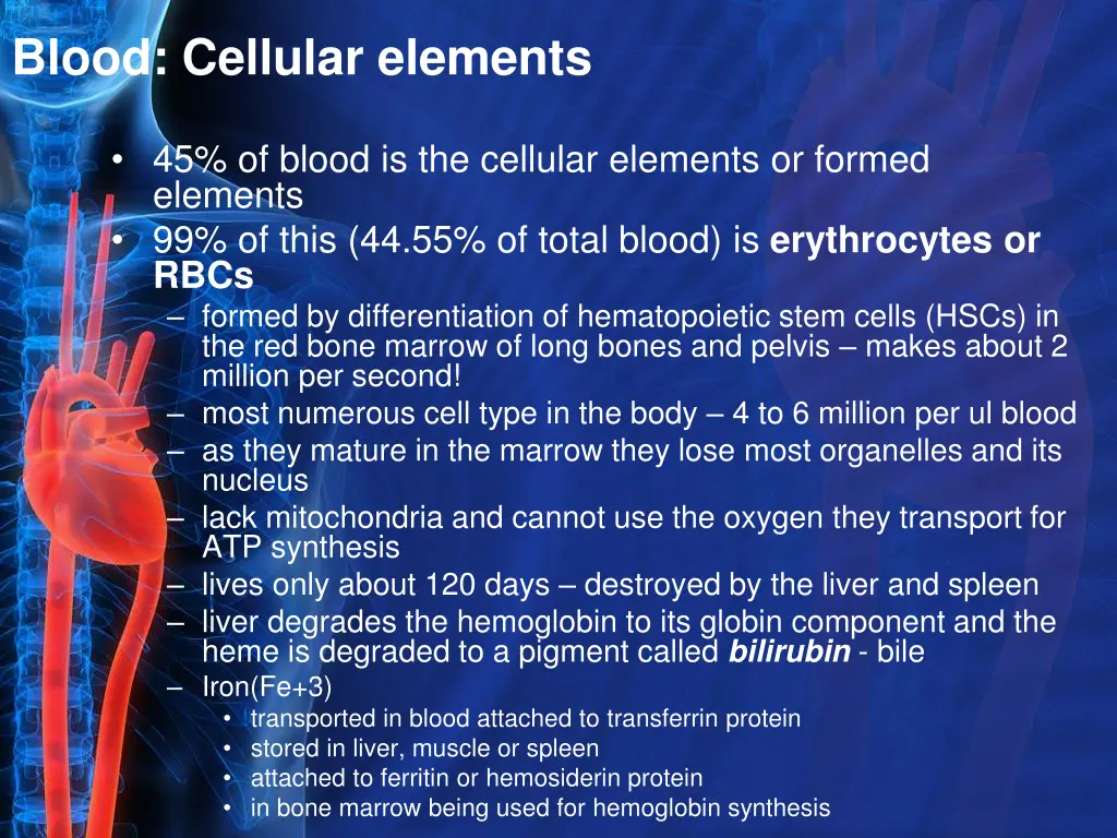 blood cellular elements