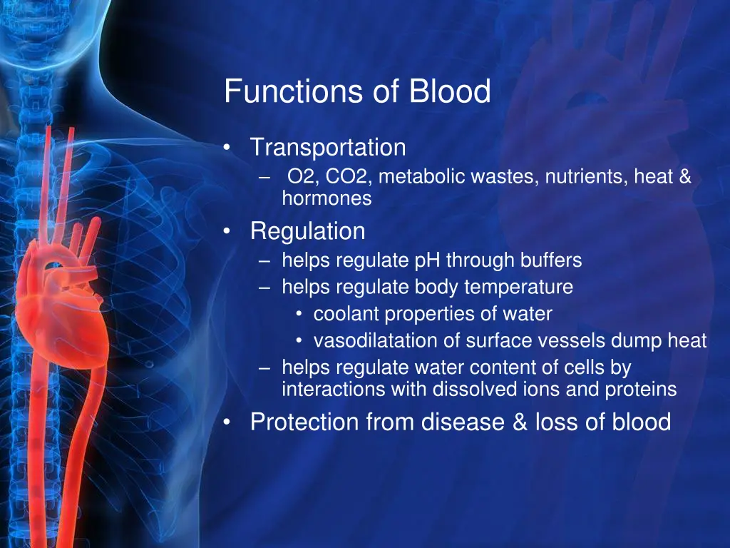 functions of blood