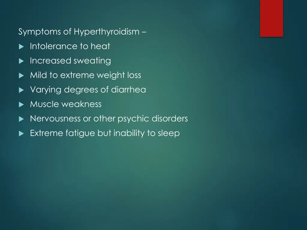 symptoms of hyperthyroidism