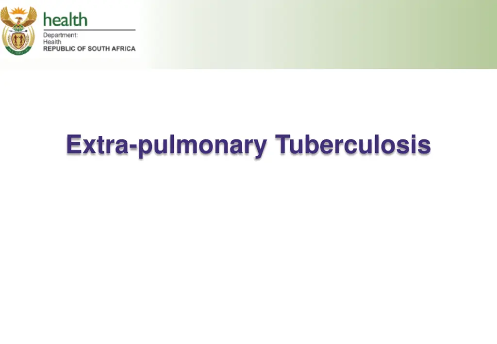 extra pulmonary tuberculosis