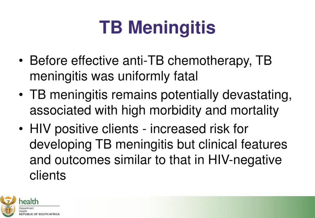 tb meningitis