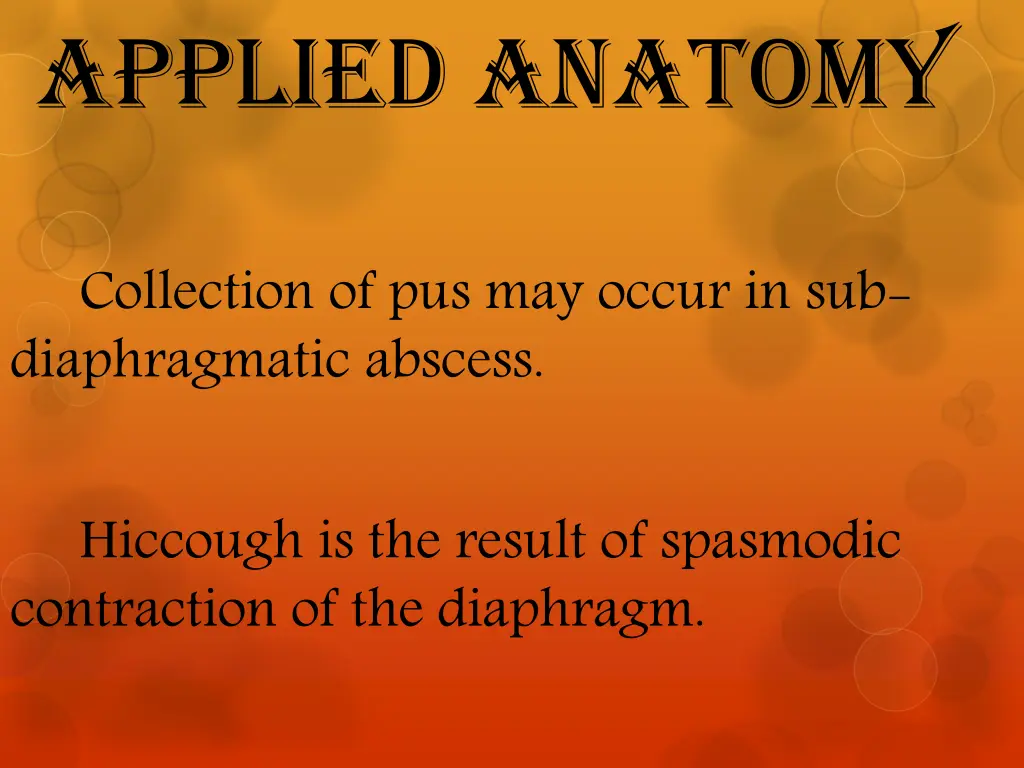 applied anatomy