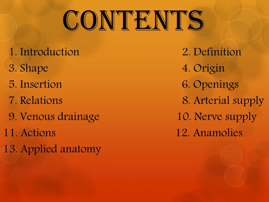 contents