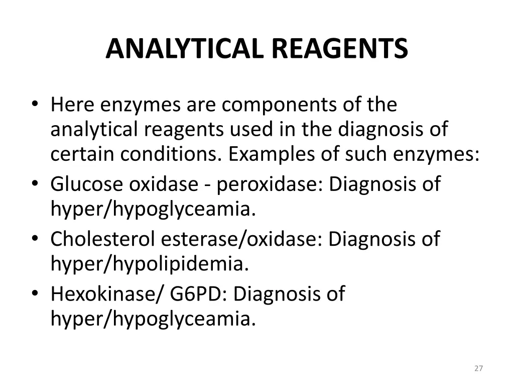 analytical reagents