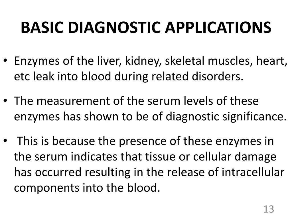 basic diagnostic applications