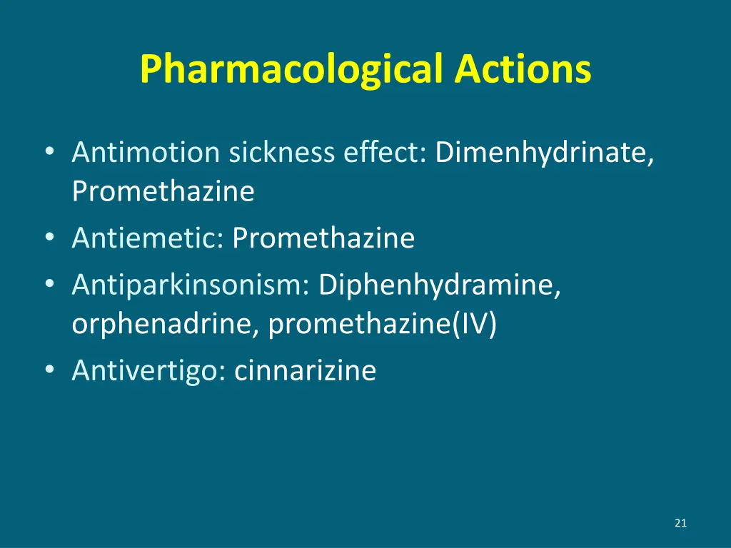 pharmacological actions 3