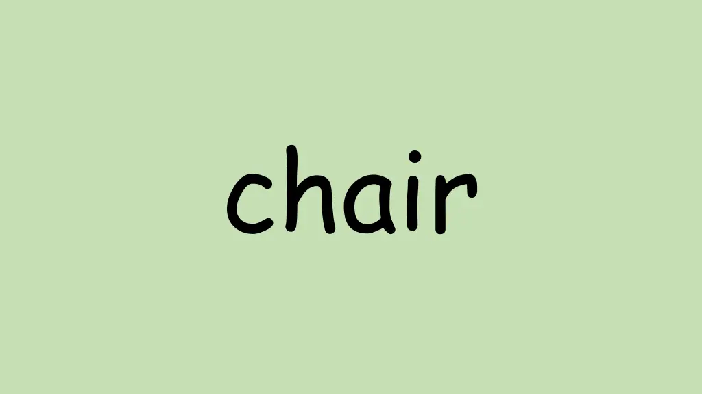 chair