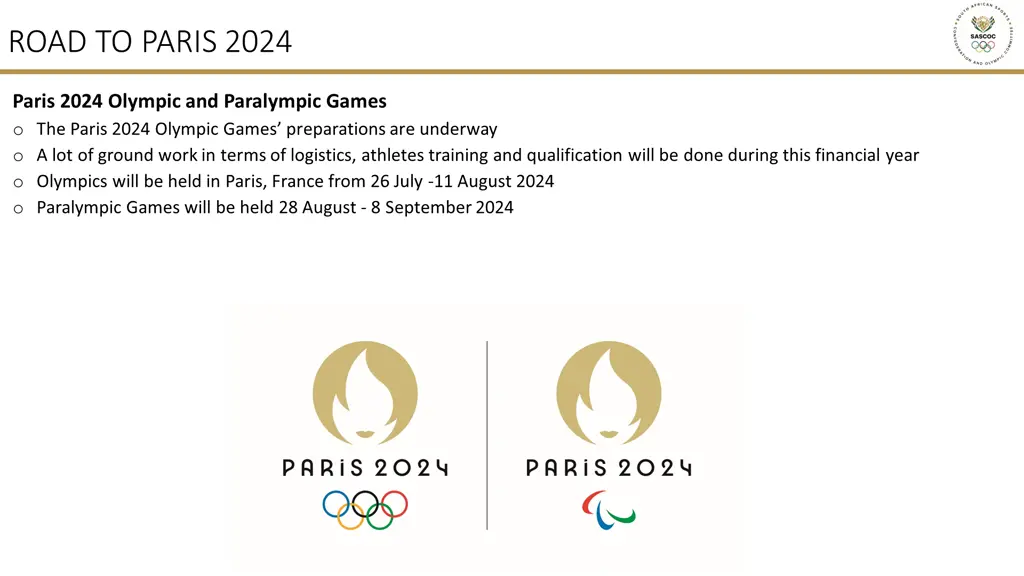 road to paris 2024