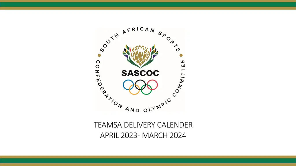 teamsa delivery calender april 2023 march 2024