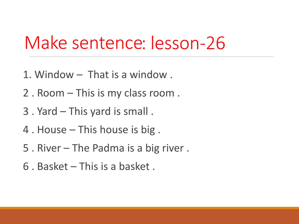 make sentence