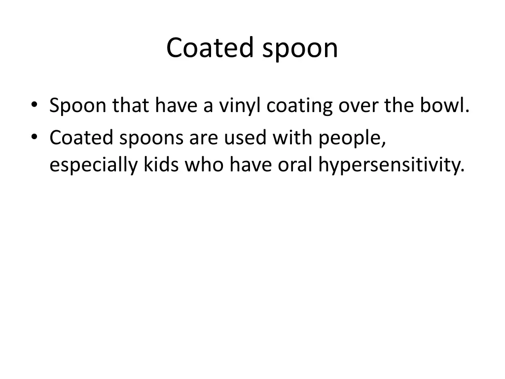 coated spoon