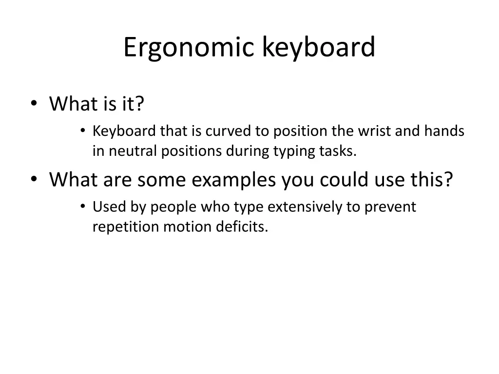 ergonomic keyboard