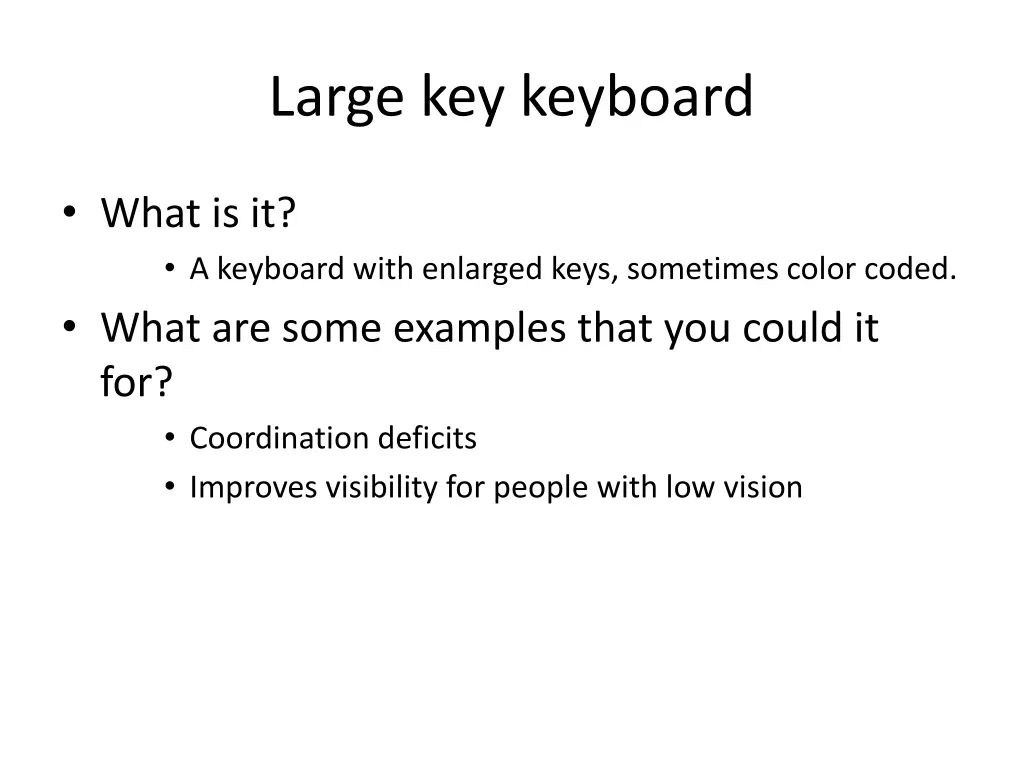 large key keyboard