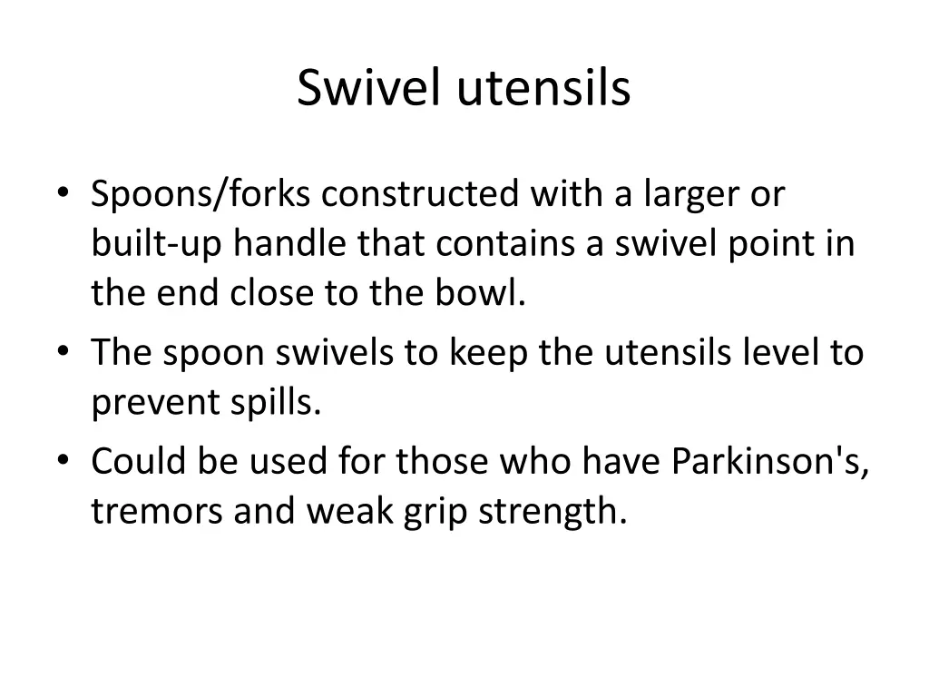 swivel utensils