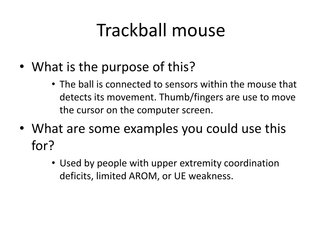 trackball mouse