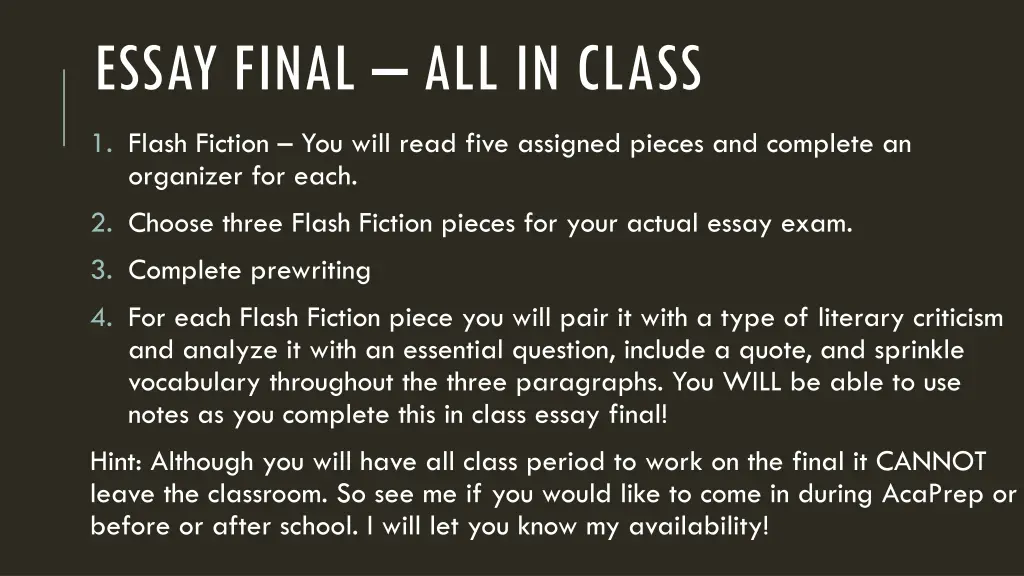 essay final all in class