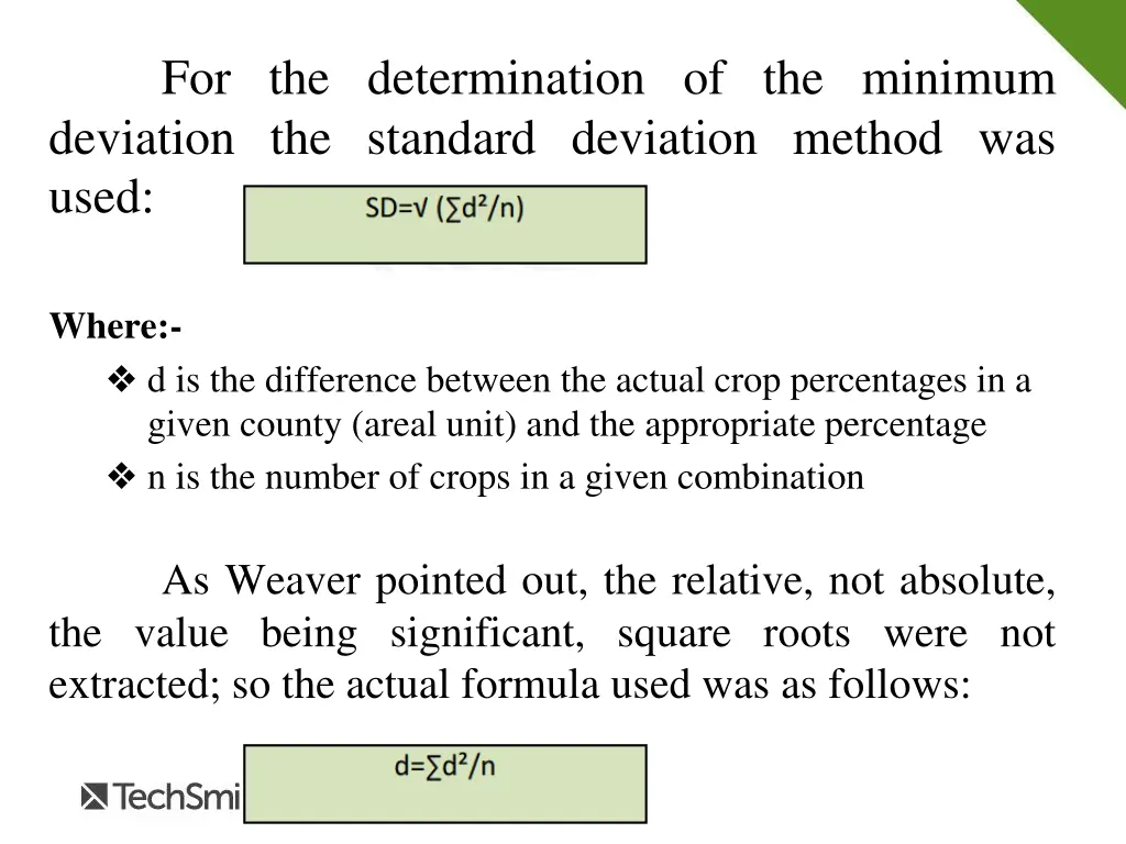 for the determination of the minimum deviation