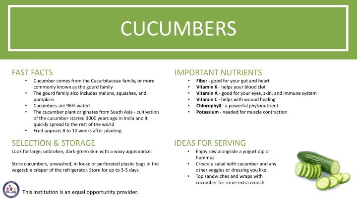 cucumbers