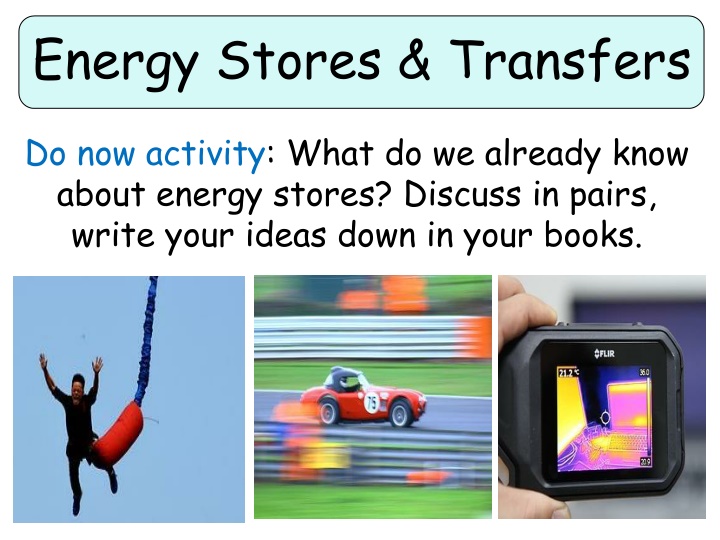 energy stores transfers